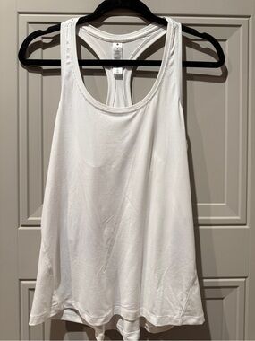 Yogalicious White Racerback Tank Top
